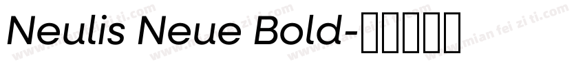 Neulis Neue Bold字体转换
